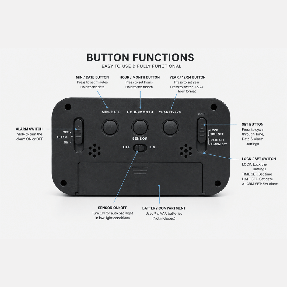 Digital alarm clock lifestyle
