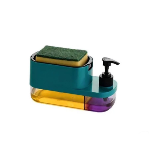 DuoDock Twin-Chamber Soap Dispenser & Sponge Caddy